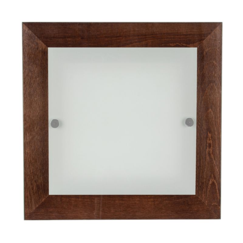 Trævæglampe SPOT 1xLED 14W FSC-bøg i valnøddefinish med hvidt glas, polsk producent, 1 stk.