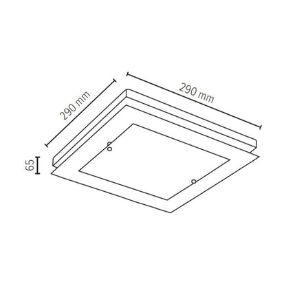 Trævæglampe SPOT 1xLED 14W FSC-bøg i valnøddefinish med hvidt glas, polsk producent, 1 stk.