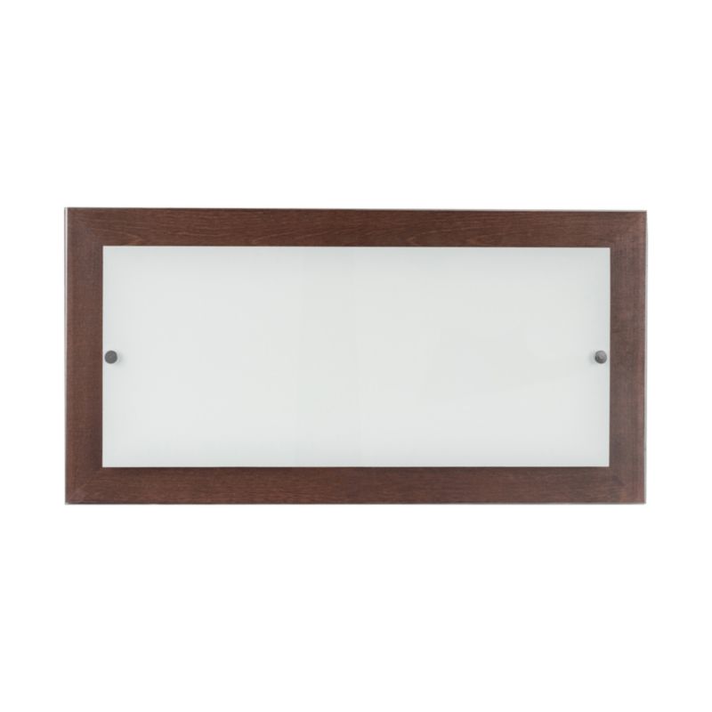 Trævæglampe SPOT 1xLED 24W FSC-bøg i valnøddetræ med hvidt glas, polsk producent, 1 stk.