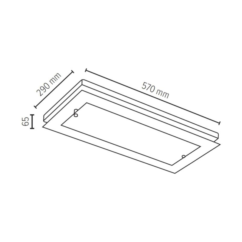 Trævæglampe SPOT 1xLED 24W FSC-bøg i valnøddetræ med hvidt glas, polsk producent, 1 stk.