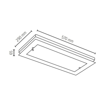Trævæglampe SPOT 1xLED 24W FSC-bøg i valnøddetræ med hvidt glas, polsk producent, 1 stk.