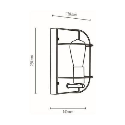 Træ Væglampe SPOT Light 1xE27 Max. 15W LED Fyrretræ FSC Brun med Guldaccenter, Polsk Producent, 1 stk.
