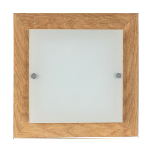 Trævæglampe SPOT Light 1xLED 10W FSC-olieret eg med hvidt glas, polsk producent, 1 stk.