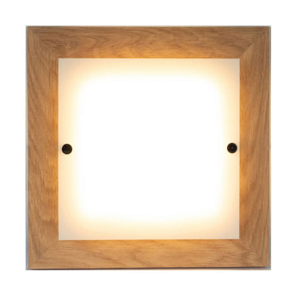 Trævæglampe SPOT Light 1xLED 10W FSC-olieret eg med hvidt glas, polsk producent, 1 stk.