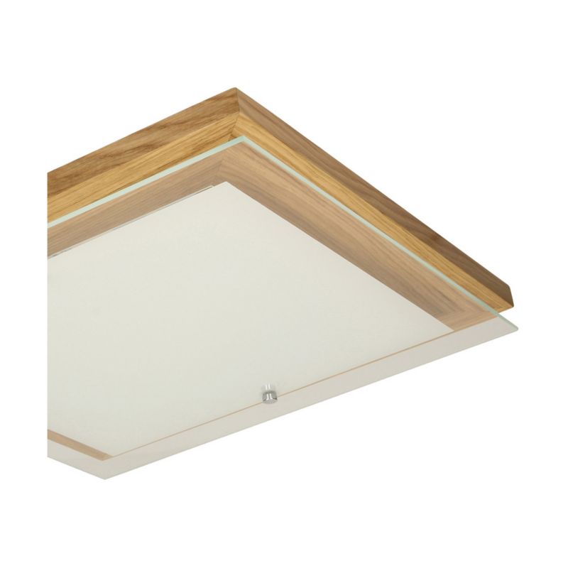 Trævæglampe SPOT Light 1xLED 10W FSC-olieret eg med hvidt glas, polsk producent, 1 stk.
