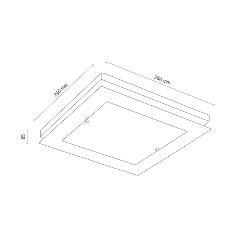 Trævæglampe SPOT Light 1xLED 10W FSC-olieret eg med hvidt glas, polsk producent, 1 stk.