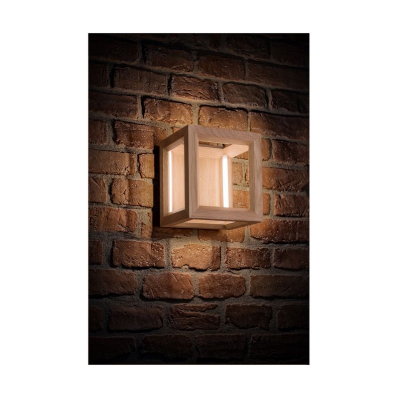 Trævæglampe SPOT Light 1xLED 24V 9W Olieret Eg FSC, Polsk Producent, 1 stk.