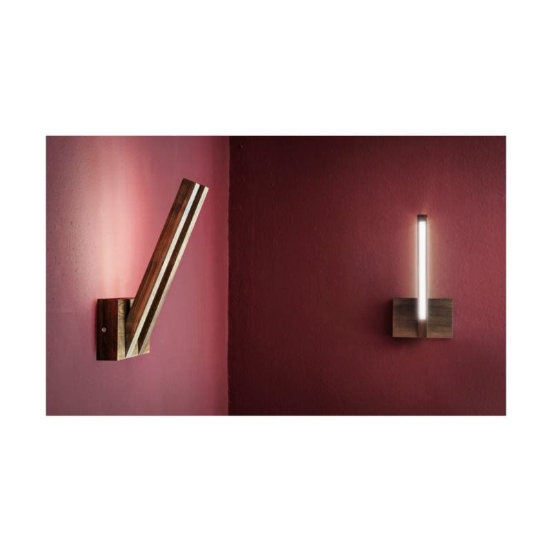 Trævæglampe SPOT Light 1xLED 3,75W Bøgetræ med valnøddefinish FSC, Polsk producent, 1 stk.