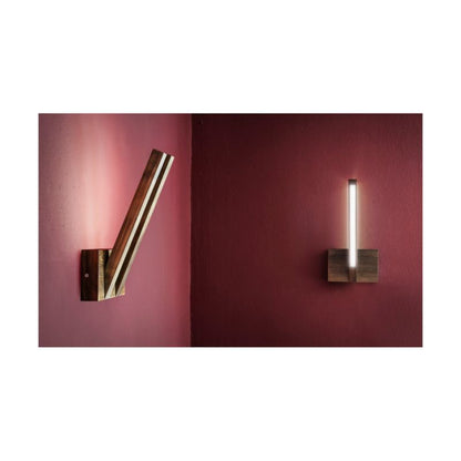Trævæglampe SPOT Light 1xLED 3,75W Bøgetræ med valnøddefinish FSC, Polsk producent, 1 stk.