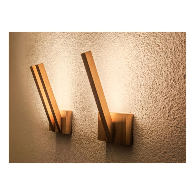 Trævægslampe SPOT Light 1xLED 3W Olieret Eg FSC, Polsk Producent, 1 stk.