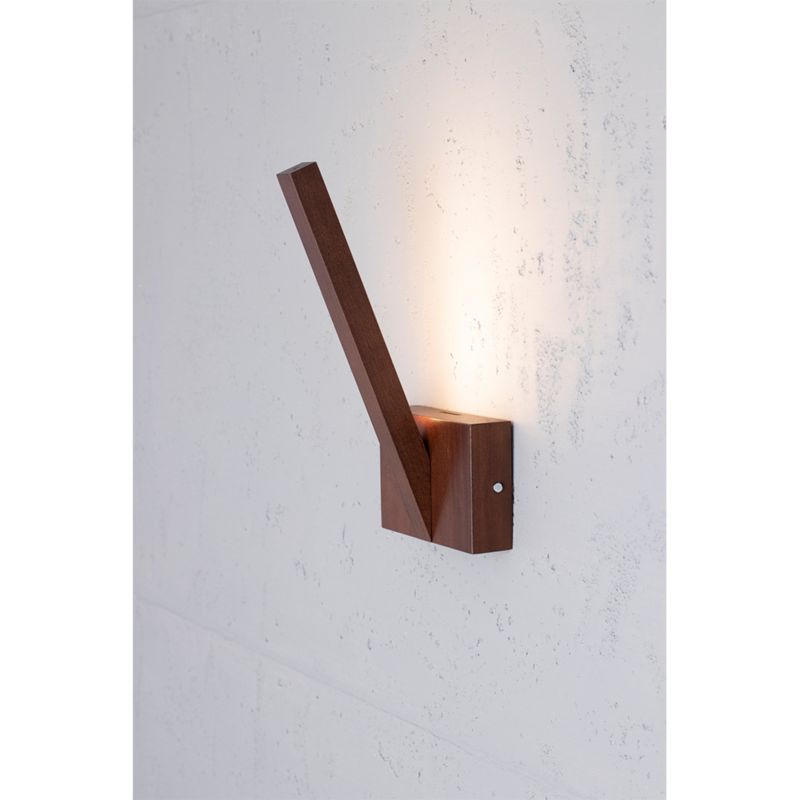 Trævæglampe SPOT Light 1xLED 3W Bøgetræ med valnøddefinish FSC, Polsk producent, 1 stk.