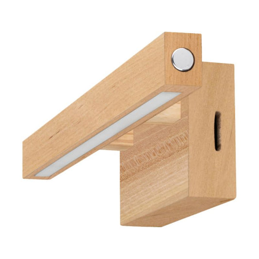 Trævæglampe SPOT Light 1xLED 5,3W Naturlig FSC-birk, Touch-dæmper, Polsk producent, 1 stk.