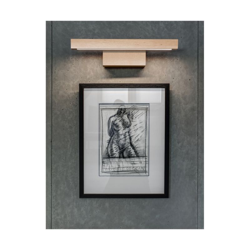 Trævæglampe SPOT Light 1xLED 5,3W Naturlig FSC-birk, Touch-dæmper, Polsk producent, 1 stk.