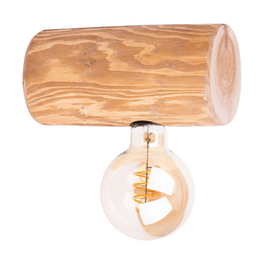 Trævæglampe SPOT Light Trabo 1xE27 Max.25W FSC-brunbejset fyrretræ, polsk producent, 1 stk.