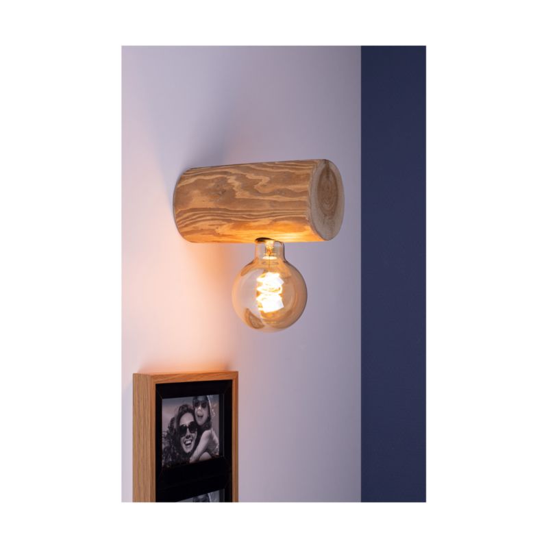 Trævæglampe SPOT Light Trabo 1xE27 Max.25W FSC-brunbejset fyrretræ, polsk producent, 1 stk.