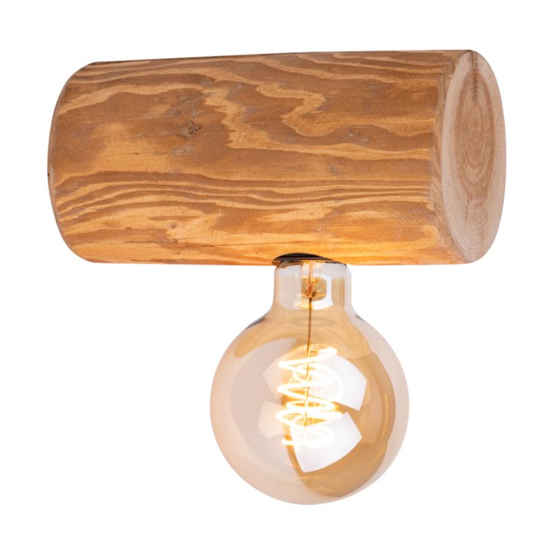 Trævæglampe SPOT Light Trabo 1xE27 Max.25W FSC-brunbejset fyrretræ, polsk producent, 1 stk.