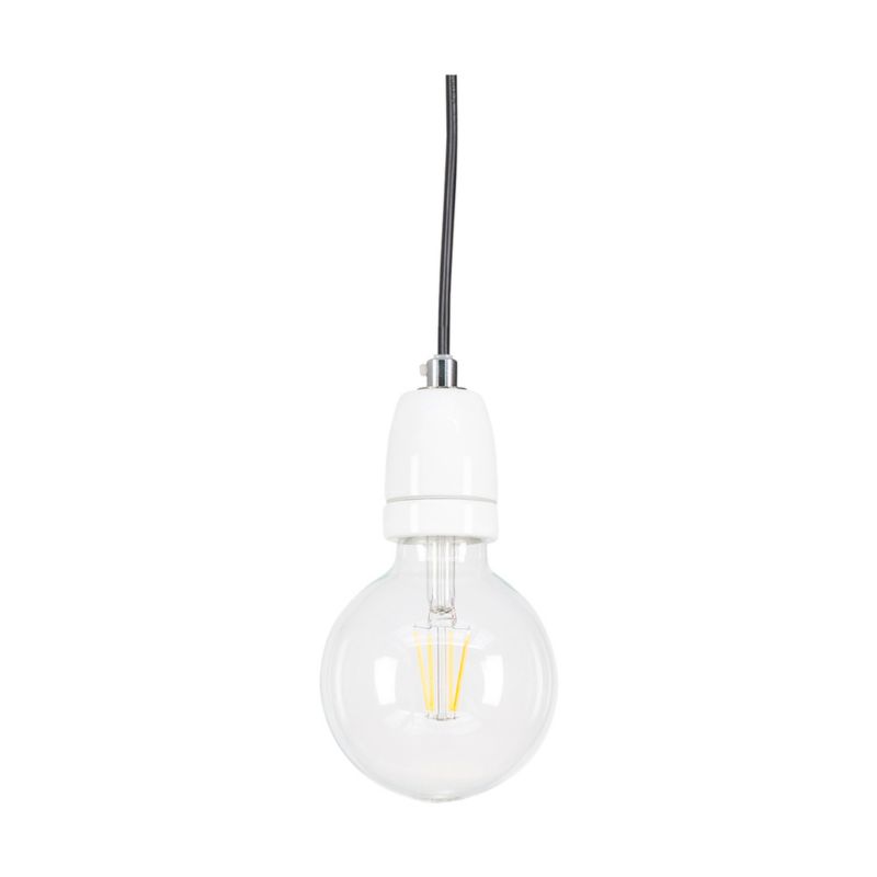 Trævæglampe SPOT Light Trabo 1xE27 Max. 25W Grå FSC-certificeret Fyrretræ med Hvid Porcelænsdetalje, Polsk Producent, 1 stk.