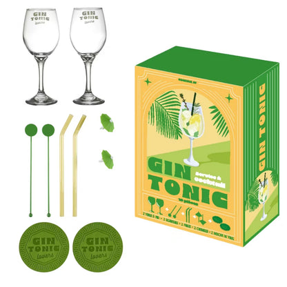 Drinksæt Gin & Tonic 300 ml Grøn Glas