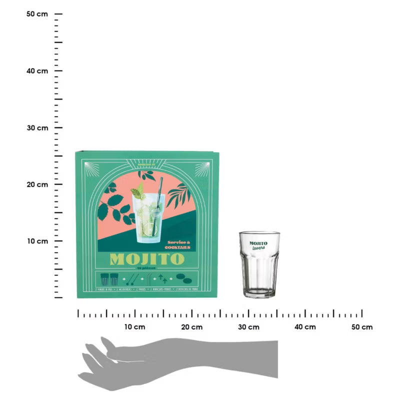 Drinksæt Mojito 280 ml Grøn Glas
