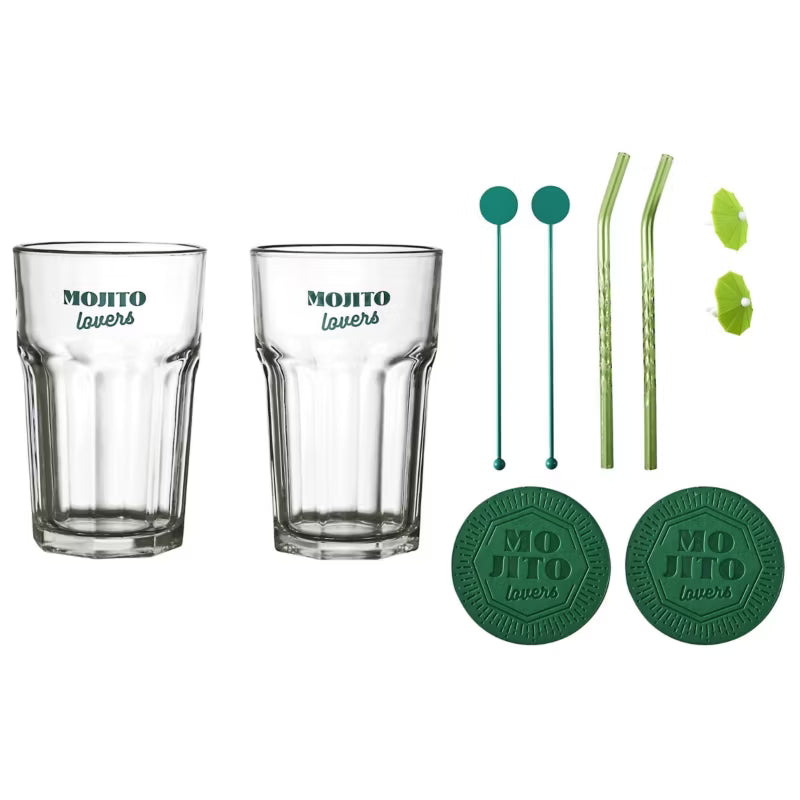 Drinksæt Mojito 280 ml Grøn Glas