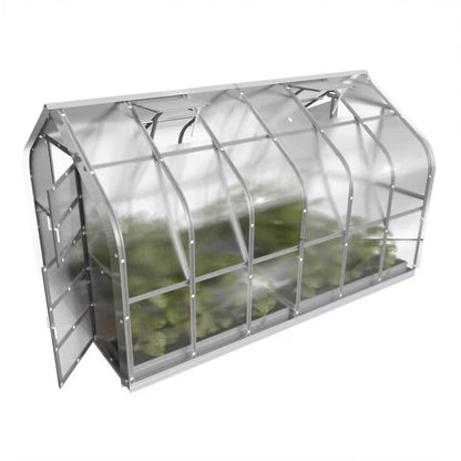 Drivhus 10 m² 2,5x4 m 6 mm Polycarbonat