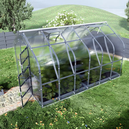 Drivhus 10 m² 2,5x4 m 6 mm Polycarbonat