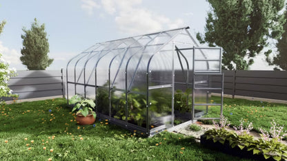 Drivhus 10 m² 2,5x4 m 6 mm Polycarbonat