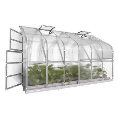 Drivhus 10 m² 2,5x4 m 6 mm Polycarbonat
