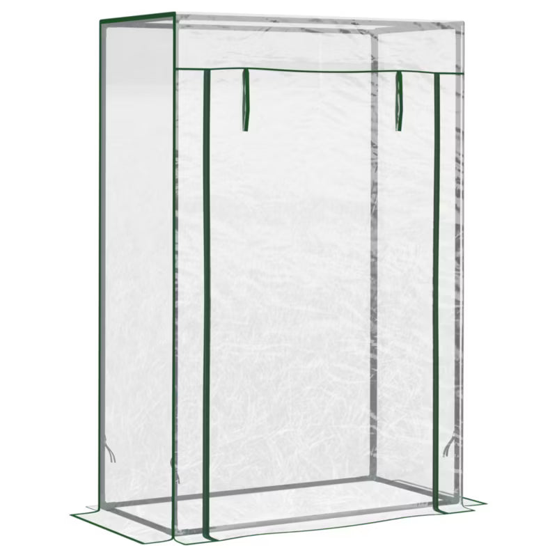Drivhus 100x50x150 cm Transparent Stål