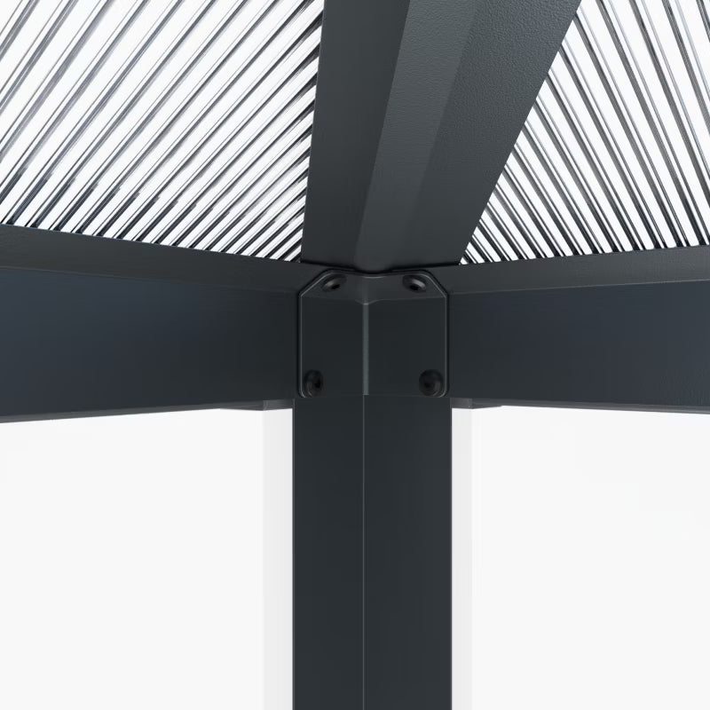 Drivhus 12 m² Polycarbonat og Aluminium