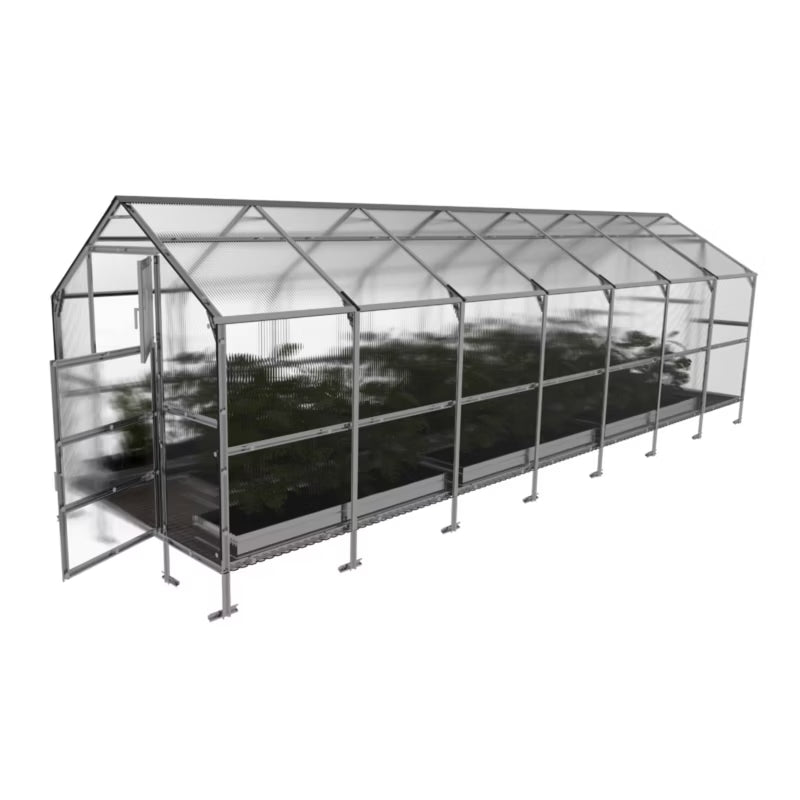 Drivhus 2,35x7 m Polycarbonat 4 mm 16,45 m²