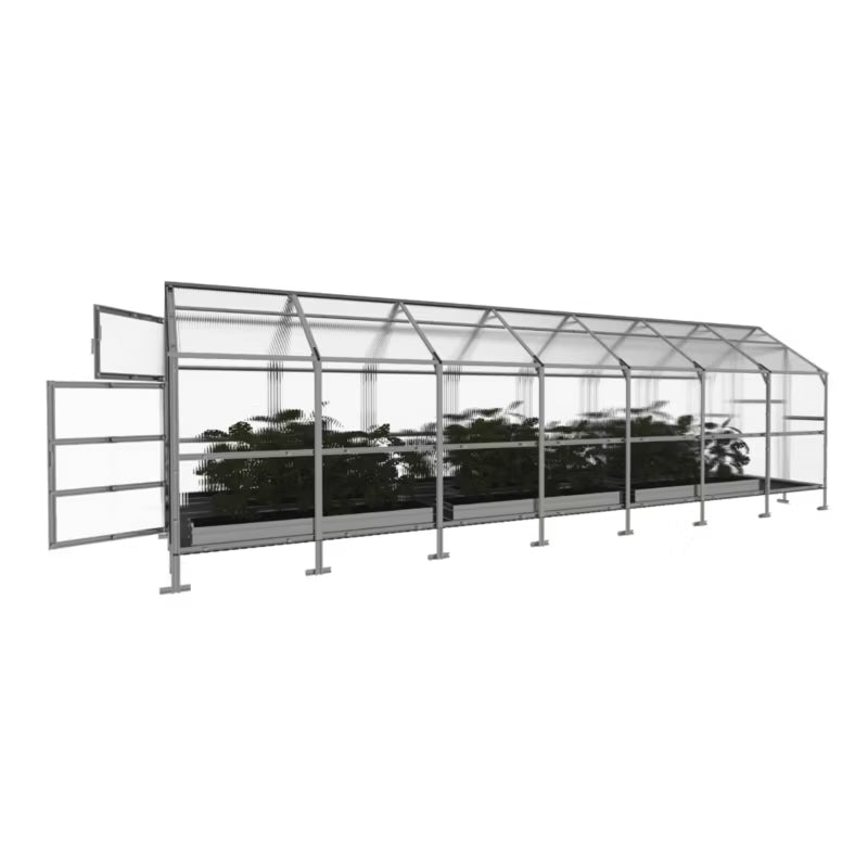 Drivhus 2,35x7 m Polycarbonat 4 mm 16,45 m²