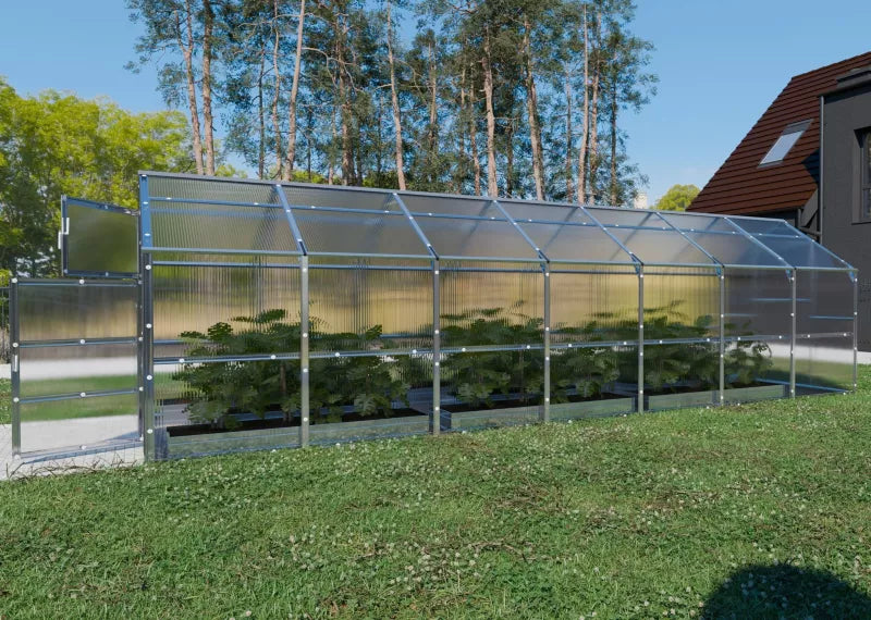 Drivhus 2,35x7 m Polycarbonat 4 mm 16,45 m²