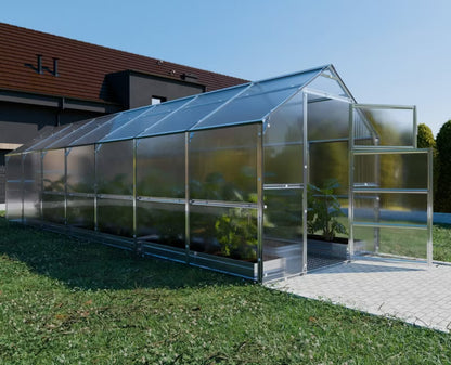 Drivhus 2,35x7 m Polycarbonat 4 mm 16,45 m²