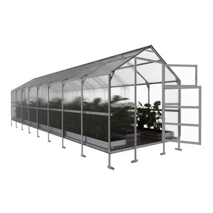 Drivhus 2,35x8 m 4 mm Polycarbonat 18,8 m²