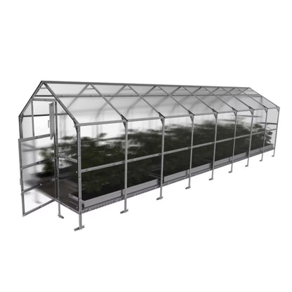 Drivhus 2,35x8 m 4 mm Polycarbonat 18,8 m²