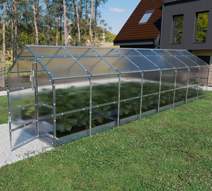 Drivhus 2,35x8 m 4 mm Polycarbonat 18,8 m²
