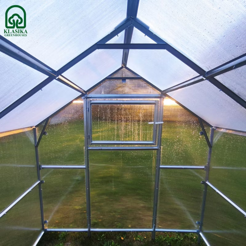 Drivhus 2,35x8 m 4 mm Polycarbonat 18,8 m²