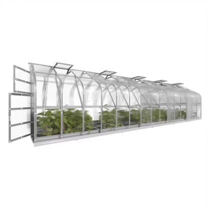 Drivhus 2,5x12 m 6 mm Polycarbonat 30 m²