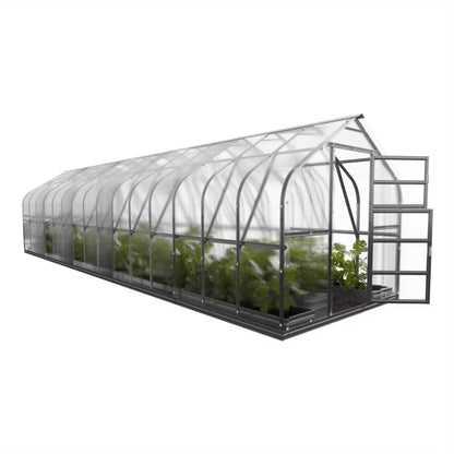 Drivhus 2,5x12 m 6 mm Polycarbonat 30 m²