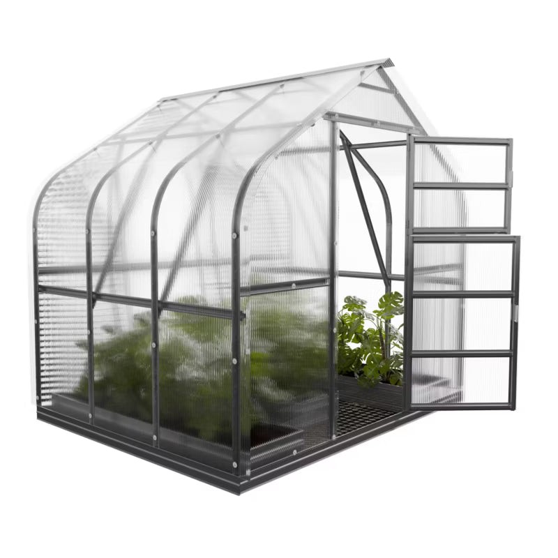 Drivhus 2,5x2 m 5 m² 4 mm Polycarbonat