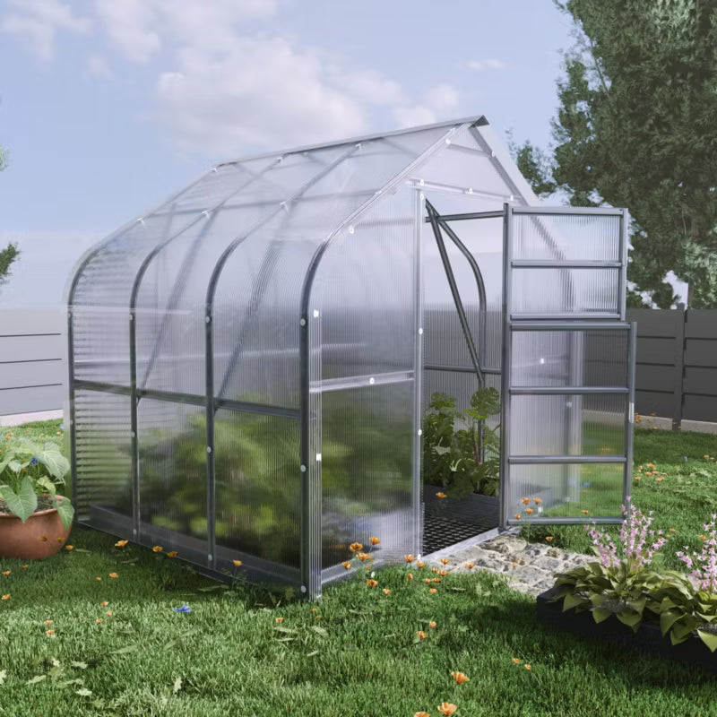 Drivhus 2,5x2 m 5 m² 4 mm Polycarbonat