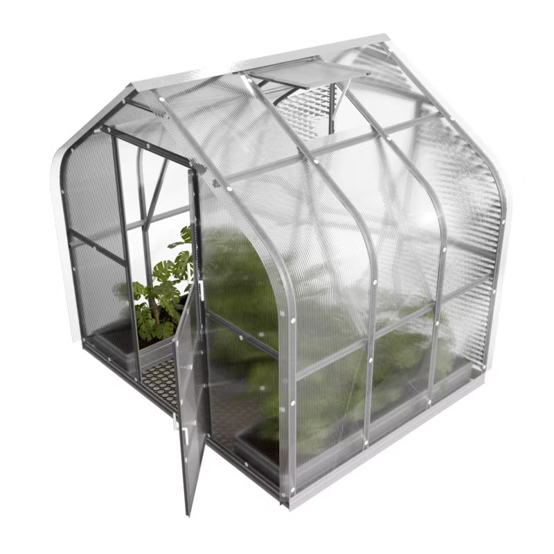 Drivhus 2,5x2 m 5 m² 4 mm Polycarbonat
