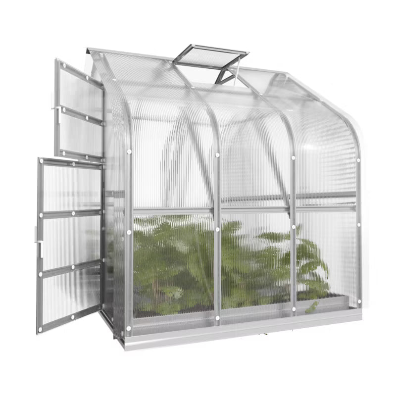 Drivhus 2,5x2 m 5 m² 4 mm Polycarbonat
