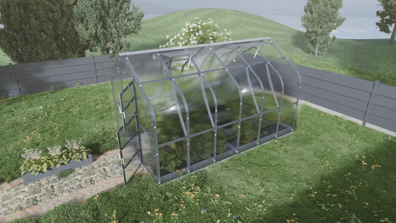 Drivhus 2,5x4 m 10 m² 4 mm Polycarbonat