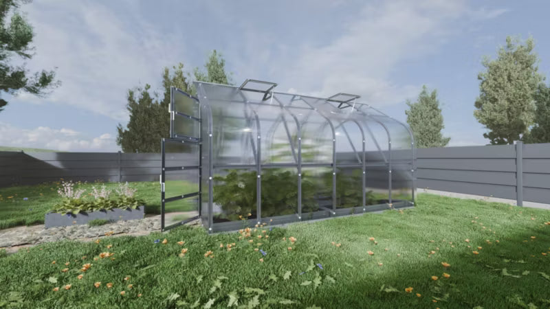 Drivhus 2,5x4 m 10 m² 4 mm Polycarbonat