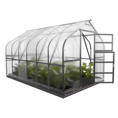Drivhus 2,5x4 m 10 m² 4 mm Polycarbonat