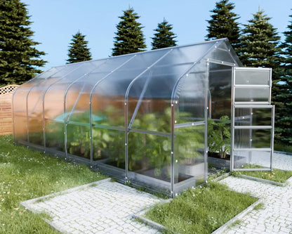 Drivhus 2,5x6 m 6 mm Polycarbonat 15 m²