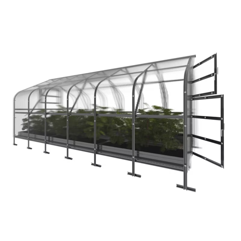 Drivhus 2,5x6 m 6 mm Polycarbonat 15 m²
