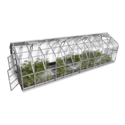 Drivhus 2,5x8 m 20 m² 4 mm Polycarbonat